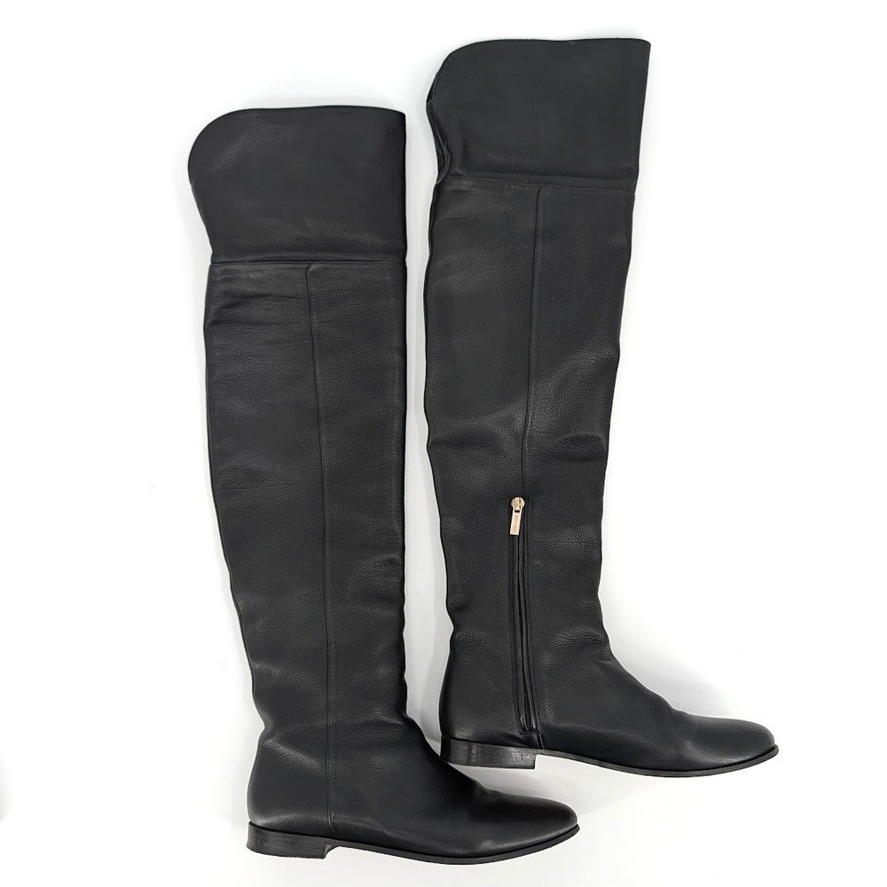 Jimmy Choo Mitty Flat Black Over the Knee Boot | EU 38.5 US 8–8.5